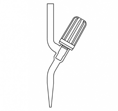 Büret Uç Musluğu PTFE Vidalı &İğne Uçlu